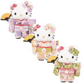 Sanrio 三麗鷗 Hello Kitty 縮緬玩偶娃娃 (和服款)