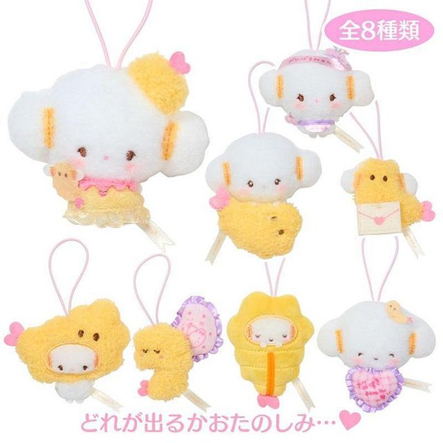 Sanrio 三麗鷗  小麥粉 絨毛玩偶吊飾 全套盲盒8入組 (變裝款)