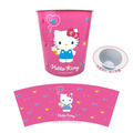 Sanrio 三麗鷗 圓形無蓋垃圾桶 Kitty 大耳狗 酷洛米 帕恰狗_1
