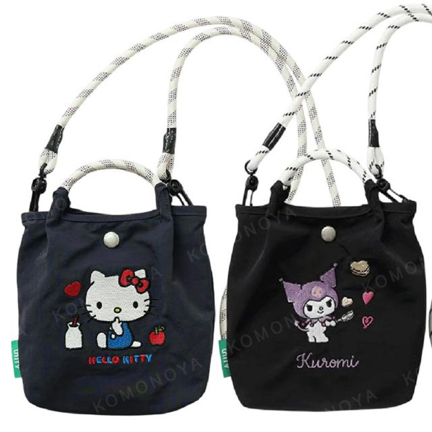 Sanrio 三麗鷗 x Unify 迷你刺繡手提肩背兩用包 Kitty 酷洛米