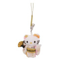 Sanrio 三麗鷗 Hello Kitty 縮緬玩偶手機吊飾 (和服款)_2