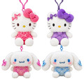 Sanrio 三麗鷗 絨毛玩偶吊飾 (蝴蝶結天使款) Kitty 大耳狗