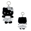 Sanrio 三麗鷗 絨毛玩偶吊飾 (黑銀天使系列) Kitty 美樂蒂 漢頓 大耳狗_2