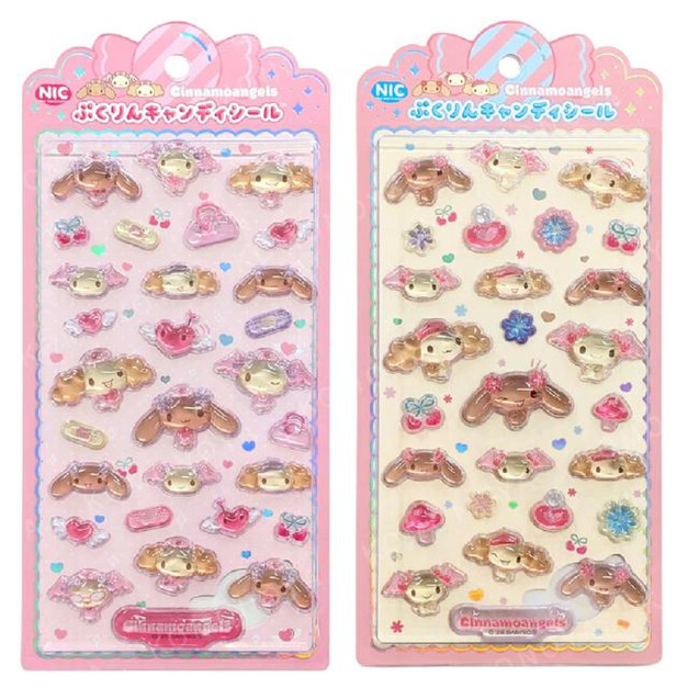 Sanrio 三麗鷗 PVC水晶泡泡貼紙組 (天使小護士款) 摩卡 戚風 紅豆