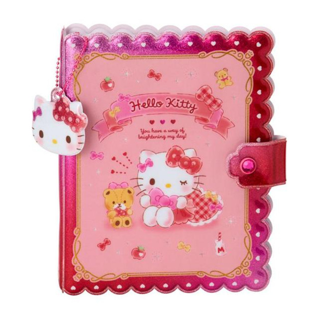 Sanrio 三麗鷗 Hello Kitty A6 六孔夾活頁貼紙簿 (粉蝴蝶結款)