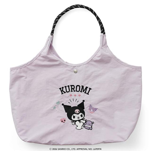 Sanrio 三麗鷗 酷洛米 x Unify 刺繡肩背袋 15L (紫款)
