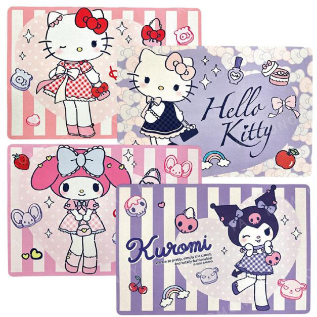 Sanrio 三麗鷗 Hello Kitty 長方形矽膠腳踏墊 60x40cm (長腿款)