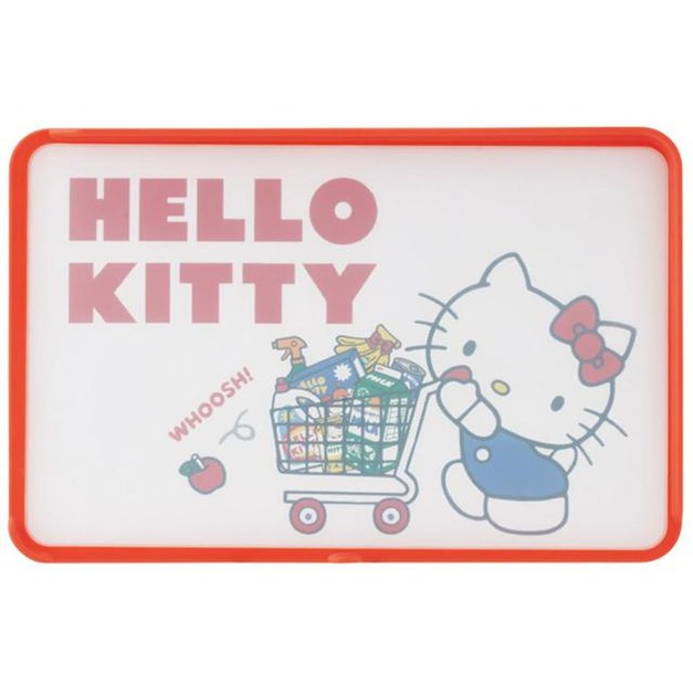 Sanrio 三麗鷗 Skater Hello Kitty 塑膠雙面砧板 KTMT1AG (紅購物車款)