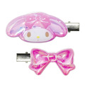 ⭐獨家特價 Sanrio 三麗鷗 水晶果凍造型髮夾2入組 (極光款) Kitty 花小兔 恰咪 大耳狗_2