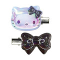 ⭐獨家特價 Sanrio 三麗鷗 Hello Kitty 水晶果凍造型髮夾2入組 (極光款 看我72變)_4