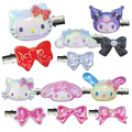 ⭐獨家特價 Sanrio 三麗鷗 水晶果凍造型髮夾2入組 (極光款) Kitty 花小兔 恰咪 大耳狗