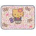 Sanrio 三麗鷗 絨毛毛毯 100x70cm (豹紋制服/粉點點款) Kitty 蜜糖邦尼_1