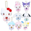 Sanrio 三麗鷗 絨毛玩偶吊飾 (閃亮愛心寶石款) Kitty 花小兔 酷洛米 大耳狗