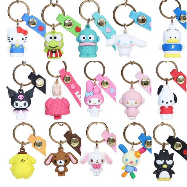 Sanrio 三麗鷗 造型公仔鑰匙圈 (站姿款) Kitty 布丁狗 蜜糖邦尼 兔媽媽 花小兔