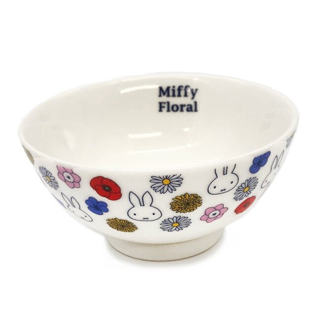 米菲兔陶瓷碗(白花朵款)