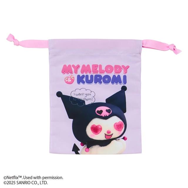 ▲新品特價【限購】Sanrio 三麗鷗 尼龍束口袋 (Netflix原創動畫 My Melody & Kuromi)_681da6b7a7e76eb09add48a850611a2b.jpg