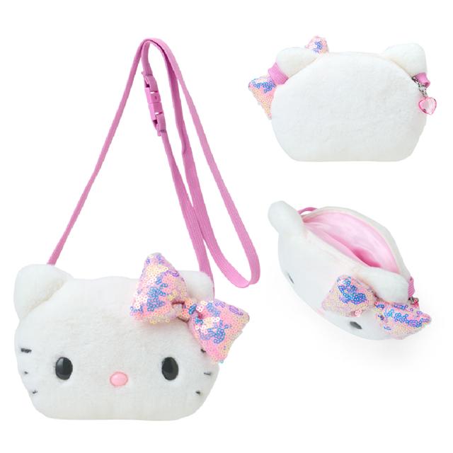 Sanrio 三麗鷗 絨毛造型兒童斜背包 (亮片款) Kitty 大耳狗 酷洛米_67272339340fda84fd2c2cb3e6643759.jpg
