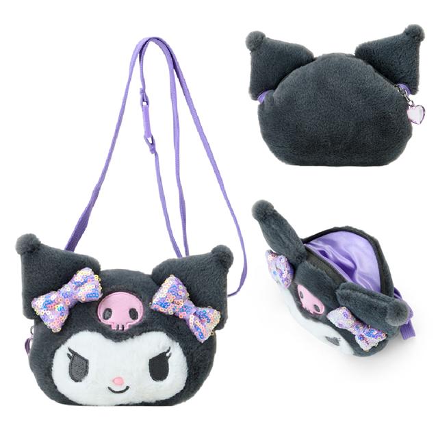 Sanrio 三麗鷗 絨毛造型兒童斜背包 (亮片款) Kitty 大耳狗 酷洛米_707def46473a12758ee0610fbf2b7499.jpg