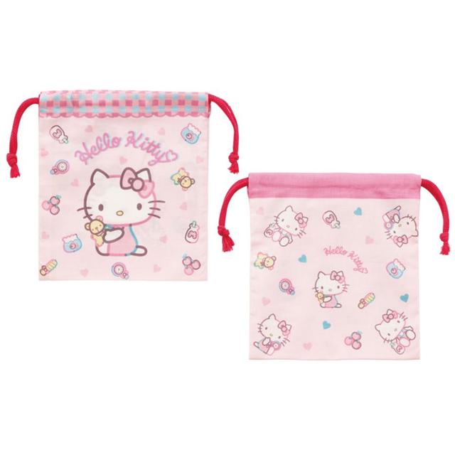 Skater Sanrio 三麗鷗 Hello Kitty 棉質束口袋2入組 KB64WN (粉側坐物品)_a2c79e69a8b19313b1db932077469aa3.jpg
