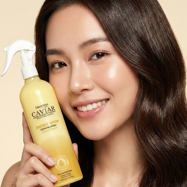 免沖洗黃色神奇髮噴 角蛋白持捲款500ml