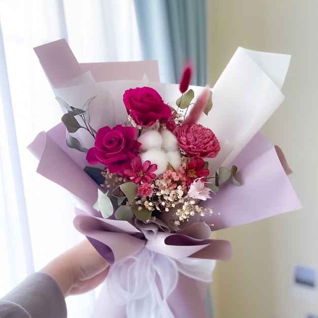 【永生花束】永恆紫