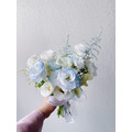 【婚禮捧花】碎冰藍暈染鮮花捧花_4