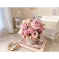 【韓式花藝】粉色溫柔櫻花粉鮮花盆花