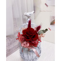 【韓式婚禮】酒紅永生胸花