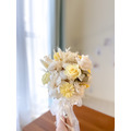 【新娘捧花】鵝黃橢圓韓系永生捧花