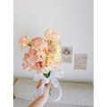 【韓式花束】季節粉橘手綁鮮花