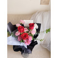 【韓式花束】熱戀紅玫瑰情人鮮花_2