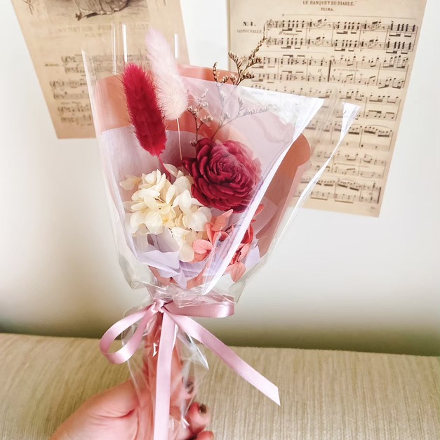 【乾燥花束】小紅小花束