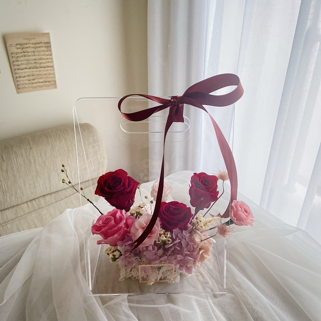 【玫瑰花盒】玫瑰之約手提禮盒