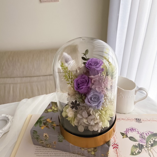 【永生花玻璃罩】莫內花園大玻璃鐘罩