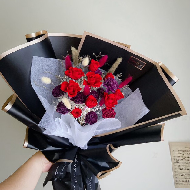【求婚花束】午夜紅影大花束