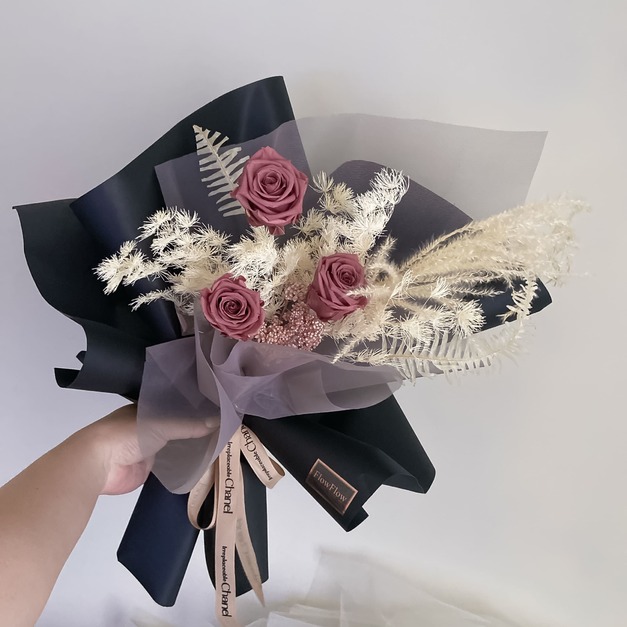 【韓式花束】暮色玫瑰花束