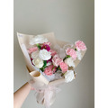 【韓式花束】粉色季節花漾鮮花 （不挑款）