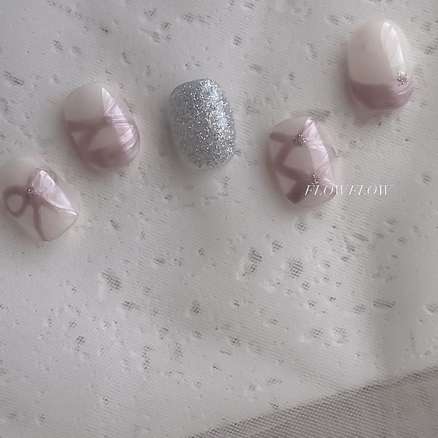 【 凝膠美甲】芭蕾絲絨 員林美甲 