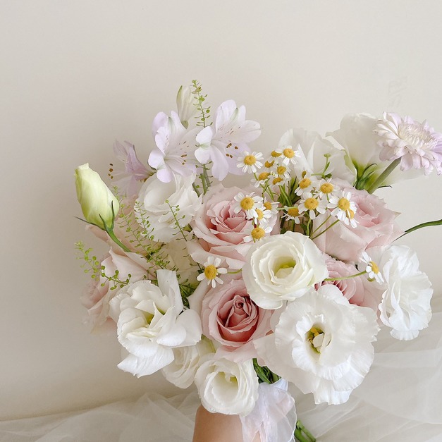 【流沙玫瑰】韓式流沙玫瑰鮮花捧花 新娘捧花