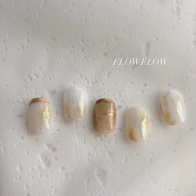 【 凝膠美甲】奶霧極光  員林美甲