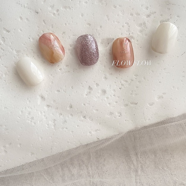 【 凝膠美甲】琥珀晨光  員林美甲