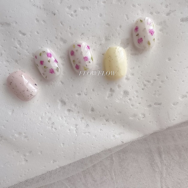 【 凝膠美甲】春日繁花 員林美甲 