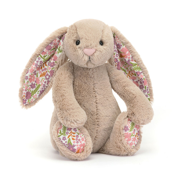 碎花拿鐵灰兔｜JELLYCAT 經典兔系列