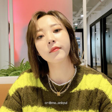 [玟星] ANDERSSON BELL UNISEX DESTROYED STRIPE CABLE SWEATER 羊毛混紡條紋破壞毛衣(卡其萊姆)