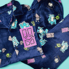 [頌樂] SPAO MONSTERS, INC. PAJAMA NAVY 怪獸電力公司保暖睡衣 (深藍色)