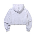 [輝人] TARGETTO CUTTING CROP HOODIE_LIGHT GREY 淺灰色短版帽T_3