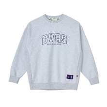 [輝人] BAVERSE ALTER FIT SWEAT SHIRTS_L.GREY 淺灰色休閒大學T(MTM)