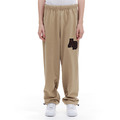 [輝人] ARCHIVE BOLD AB BOUCLE SWEAT PANTS (BEIGE) 淺褐色休閒刷毛長褲_1