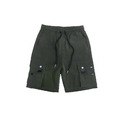 XCTRL 多口袋工裝短褲-黑/綠_1