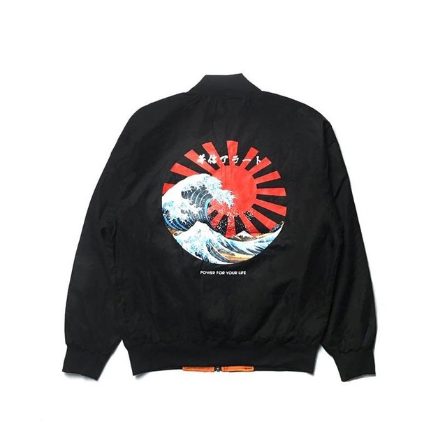 XCTRL 日本文化 旭日旗浪花 MA1 外套 防風外套 騎士外套